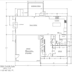 Building a Custom Home in North Andover Blueprints: Interior, 1st Floor.