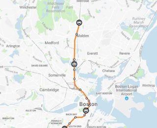 Move to North Andover, MA for the Boston Commute: Orange Line Map.