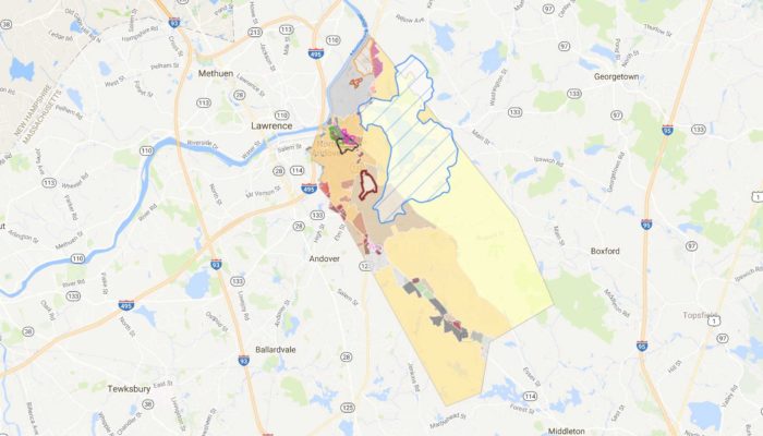 North Andover Residential Zoning Map.